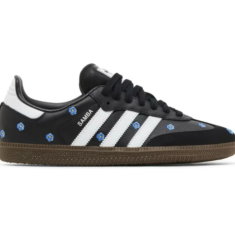 adidas Samba - “Light Blue Floral Core Black”(Women's) - Picture 2 of 12